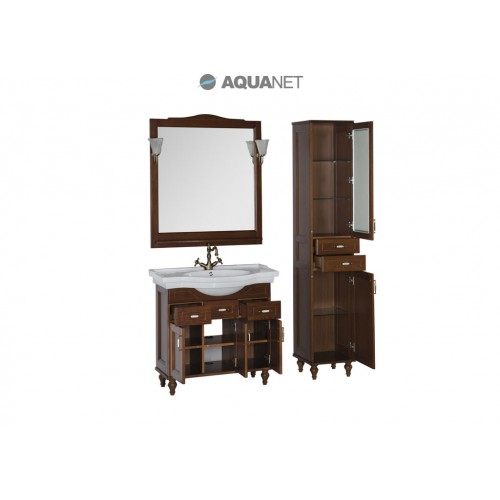 Комплект мебели Aquanet Амелия 90 орех для ванной комнаты Комплект мебели Aquanet Амелия 90 орех для ванной комнаты