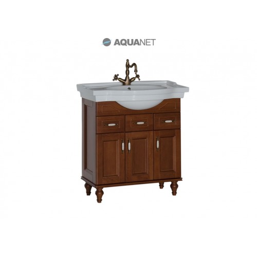 Тумба Aquanet Амелия 80 орех с раковиной Тумба Aquanet Амелия 80 орех с раковиной