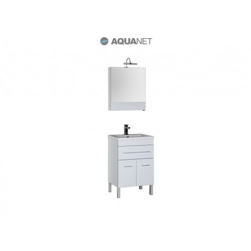 Комплект мебели Aquanet Верона 58 белый (напольный 1 ящик 2 дверцы)